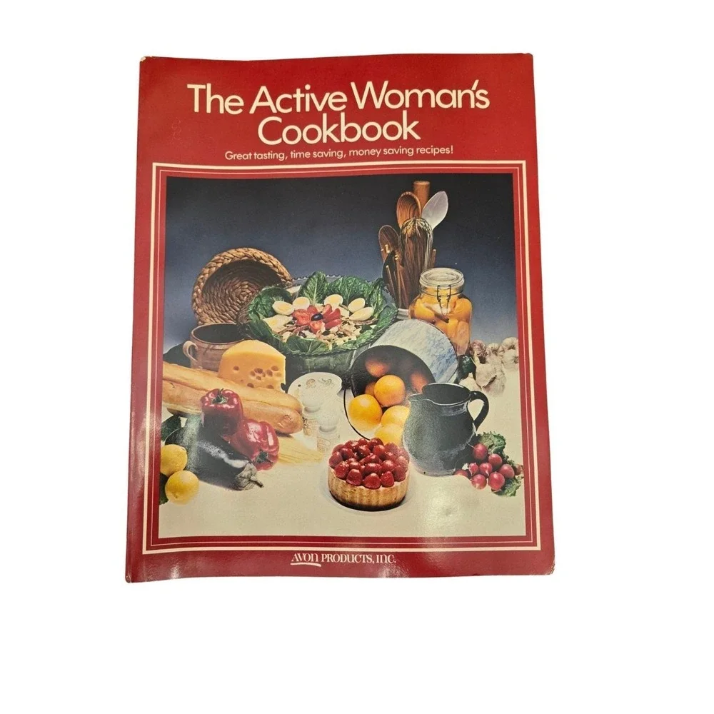 Vintage 1980 Avon The Active Woman's Cookbook Recipes Cook Book‎ Cooking